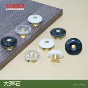 Nguyên Bản Ánh Sáng Hiện Đại Sang Trọng Bằng Đồng Đá Cẩm Thạch Tay Cầm Nội Thất Tủ Quần Áo Tủ Tivi Tay Cầm Có Sẵn KV47