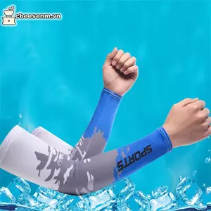Cheenm Ice Silk Cánh Tay Bao Da Thể Thao Chạy Chống Nắng UV Ngoài Trời Nam Câu Cá Đi Xe Đạp Tay VN