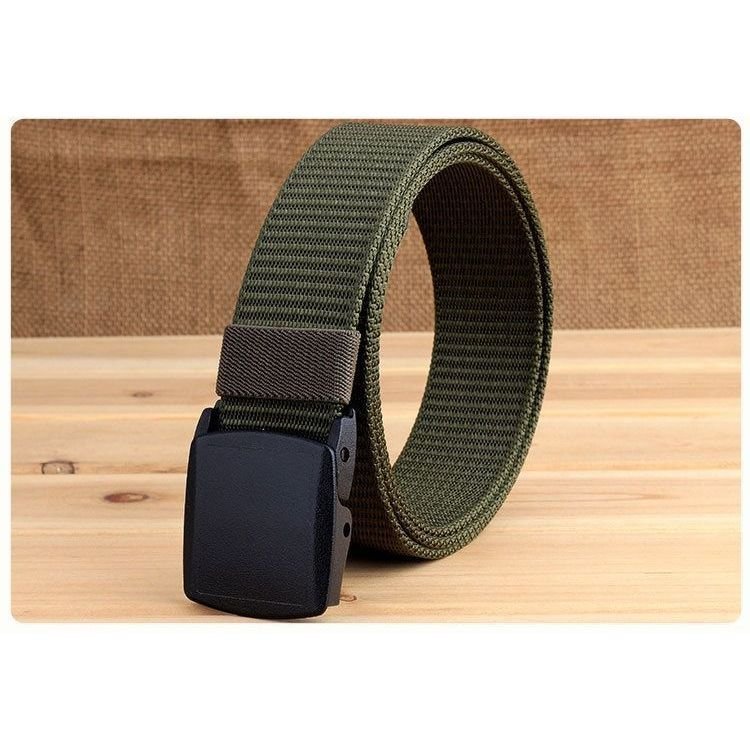 Thắt lưng Nylon vượt qua kiểm tra an ninh, thắt lưng không kim loại, thắt lưng vải khóa nhựa mịn ngoài trời, thích hợp cho công việc denim ZWJJ