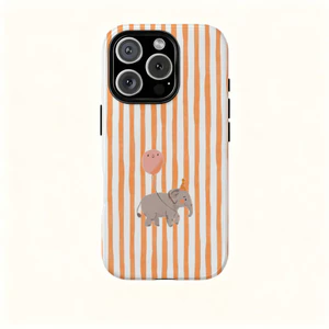 Bong Bóng Dễ Thương Cho Bé Voi Thích Hợp Cho iPhone17 17Pro 16 15 13 XR 13mini 8PLUS Ốp Điện Thoại Chống Sốc Hai Lớp Bóng Bảo Vệ Bao Gồm Tất Cả