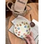 Retro Mục Vụ Gốm Mờ Tươi Hộ Gia Đình Bộ Đồ Ăn Mục Vụ Hình Niche Giá Trị Cao Underglaze Màu Cốc Bát