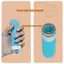 Bộ sắp xếp chai du lịch bằng silicon di động JRP Hộp đựng chống rò rỉ có thể đổ lại cho dầu gội Sữa tắm cho chuyến đi đường JRP