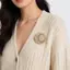 PNPIA- Thổ Cẩm Hoa Mặt Trời Mặt Trăng Cho Nữ Kim Cương Giả Thời Trang Pin Áo Phụ Kiện Dịp Và Quà Tặng