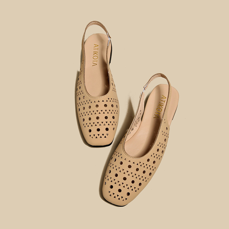 Atikota Giày sandal quai hậu khoét lỗ dành cho nữ, có thể điều chỉnh, thoáng khí, nhẹ, thoải mái, kiểu dáng thường ngày, phù hợp cho mùa hè và hoạt động ngoài trời.