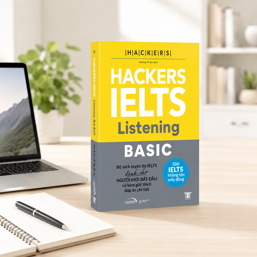 Sách – Hackers IELTS Basic Listening – Tự Học IELTS Từ 3.0-5.5 Kèm Lời Giải Chi Tiết (Gamma Books)