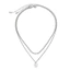 Unisex Gold Layered Star Tag Choker - Thiết kế dây chuyền đôi - Có thể điều chỉnh 51-60cm - Trang sức thời trang Hip-Hop dạo phố