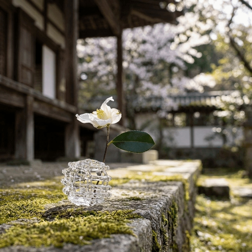 Bình nghệ thuật thủ công ASEGAID, Bình thủy tinh độc đáo thiết kế lấy cảm hứng từ Zen, Bình hoa thủy canh tối giản trong suốt sáng tạo Trang trí nội thất