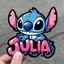 Dễ thương Interstellar Baby Stitch JULIA Nhãn dán xe hơi Phim hoạt hình Trang trí sáng tạo Nhãn dán cơ thể chống thấm nước