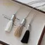 PNPIA- Thiết Kế Độc Đáo 3 Màu Bàn Chải sel Mặt Dây Chuyền Nelaces Dành Cho Nữ Thời Trang Dài Dây Xích Ne Món Quà Trang Sức