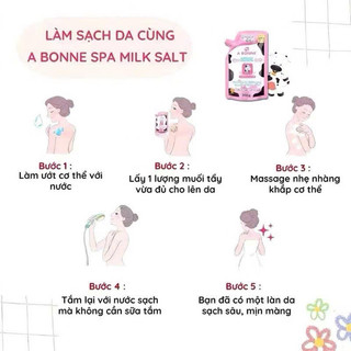 Muối Tắm Sữa Bò Tẩy Tế Bào Chết A Bonne Spa Milk Salt Thái Lan 350gr Sonbeauty.