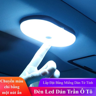 Đèn LED gắn trần ô tô MOTOPLEX cảm biến 3 chế độ led sáng mạnh sạc pin bằng USB tiện lợi
