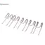 BeautifulHomeA 5 Chiếc Lò Xo Xoắn Đôi 0.9 * 11MM Thép Không Gỉ Mạnh Điện Dây Vũ Nữ Thoát Y Phần Cứng Lò Xo VN
