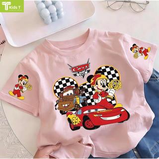 COD✅ (Hồ Chí Minh)Kids T Mall Áo phông tay ngắn In hình hoạt hình Áo Kiểu rộng và ấn tượng Trẻ em thời trang #VN240