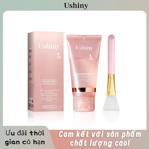 VN [Ushiny] Mặt nạ bọc ban đêm Collagen, Mặt nạ lột ban đêm, Mặt nạ nâng, Mặt nạ chăm sóc da, Chăm sóc sáng da