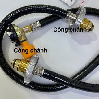 Bộ sang chiết gas mini có van ngắt Van nạp gas nối trực tiếp,Tích hợp ngắt