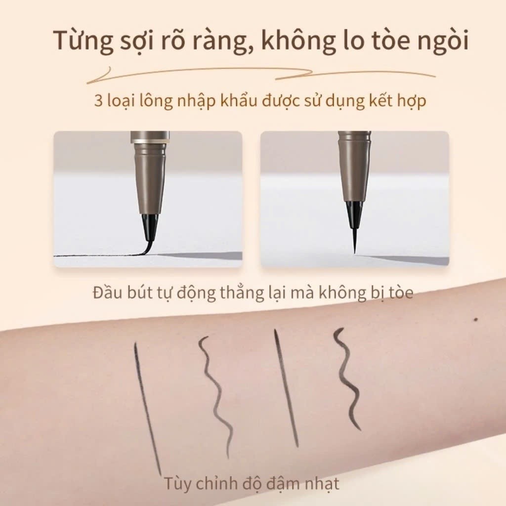 Bút Kẻ Mắt JUDYDOLL – Đầu Mảnh Siêu Dễ Vẽ, Chống Nước, Lâu Trôi Cả Ngày