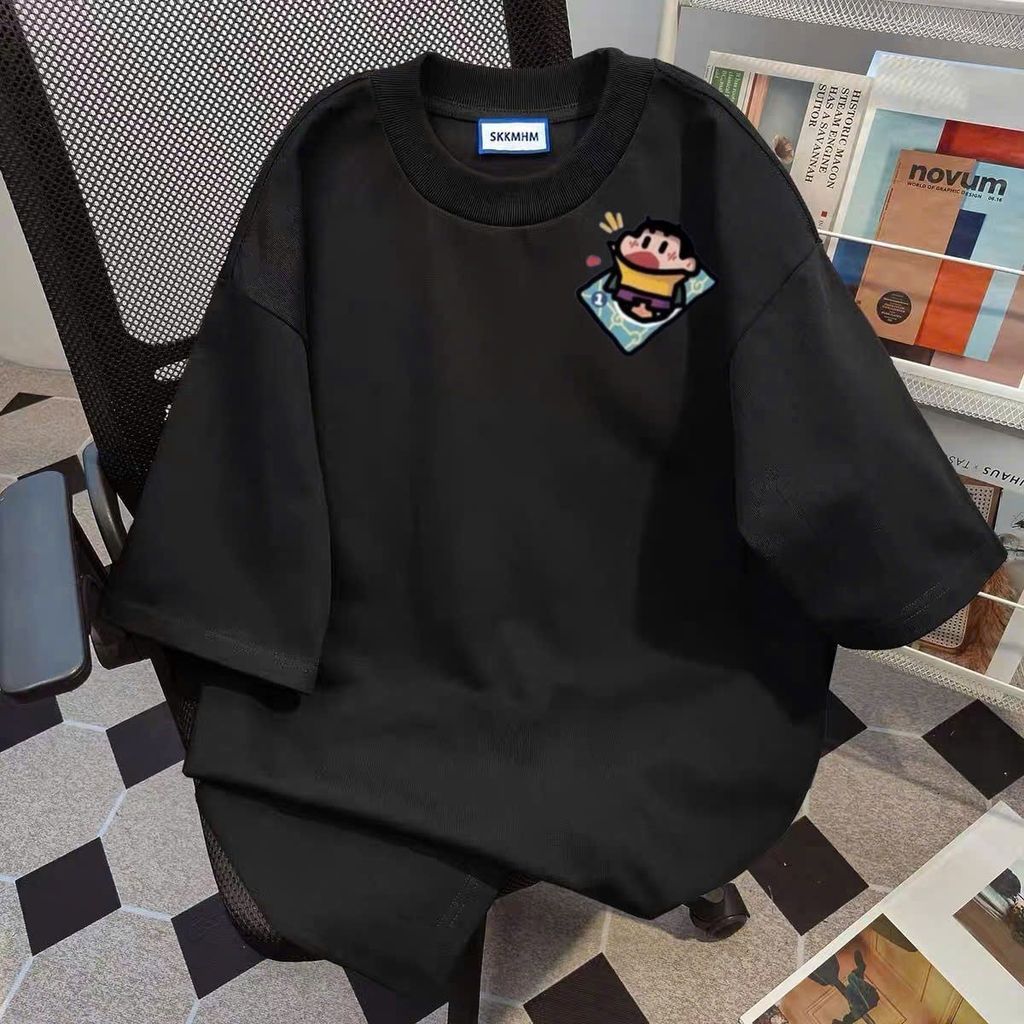 Áo phông cotton , thời trang unisex nam nữ , thoải mái với thiết kế chú bé in ng ực -thuba94