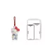 Mặt dây chuyền sang trọng Hello Kitty dễ thương có ba lô và khóa trái tim