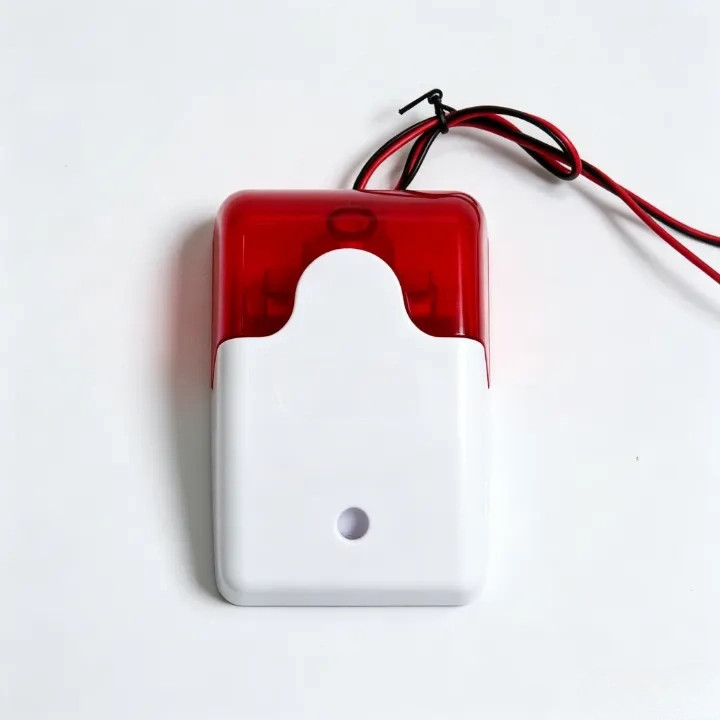Còi báo động đa năng 103 đèn chớp, hỗ trợ 2 nguồn điện - Còi Hú Đèn Chớp Báo Động, Đèn Chớp, 12V DC