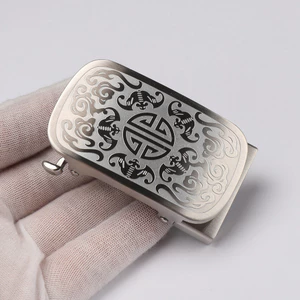 Khóa thắt lưng bằng thép không gỉ 00516 / Xiangyun Khóa thắt lưng bằng đồng nguyên chất Phong cách mới / Chiều rộng bên trong 3,5cm & Chiều rộng bên trong 3,9cm / Đầu thắt lưng khóa tự động / Nam / Quần thắt lưng Đầu thắt lưng Hợp thời trang