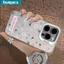 Ibumpers Ốp Điện Thoại Thanh Lịch Ấm Áp Mùa Thu Họa Tiết Hoa IDM Cứng Cao Cấp Chống Sốc Vỏ Cho iPhone 11 12 13 14 15 16 17 Pro Max IP Plus