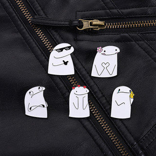 Trâm Huy Hiệu Stickman Hoạt Hình Dễ Thương Made from Kim Loại - Phụ Kiện Cá Tính cho Balô và Quà Tặng Bạn Bè