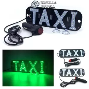 Đèn tín hiệu ô tô FANIELLAPOWELL, Bảng điều khiển 45SMD 2835 Đèn Taxi LED đầy màu sắc với tín hiệu công tắc Đèn báo tín hiệu Kính chắn gió Cab Đèn báo phụ kiện ô tô
