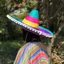 THEGIRL8B Mũ Rơm Mexico, Giai Đoạn Biến Dạng Mũ Rơm Tự Nhiên Mexico Đảng, Mùa Hè Vành Rộng Nhiều Màu Sắc Mũ Chống Nắng Carnival Sombrero Trang Trí Tiệc