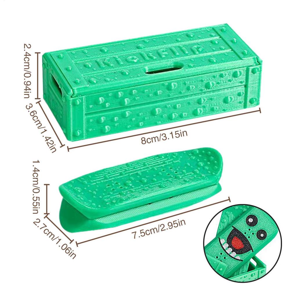 KickFlip Từ Fidget Deck 3D In Hình Fidget Đồ Chơi Từ Tính Mini Ngón Tay Dành Cho Trẻ Em Giảm Căng Thẳng