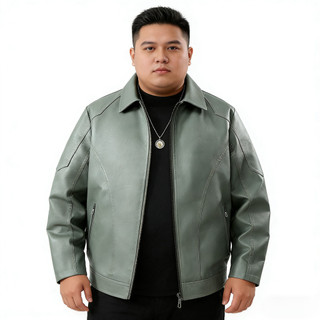 Oversize Áo Khoác Nam Da PU Ấm Áp, Phù Hợp Cả Công Sở và Ngoài Trời