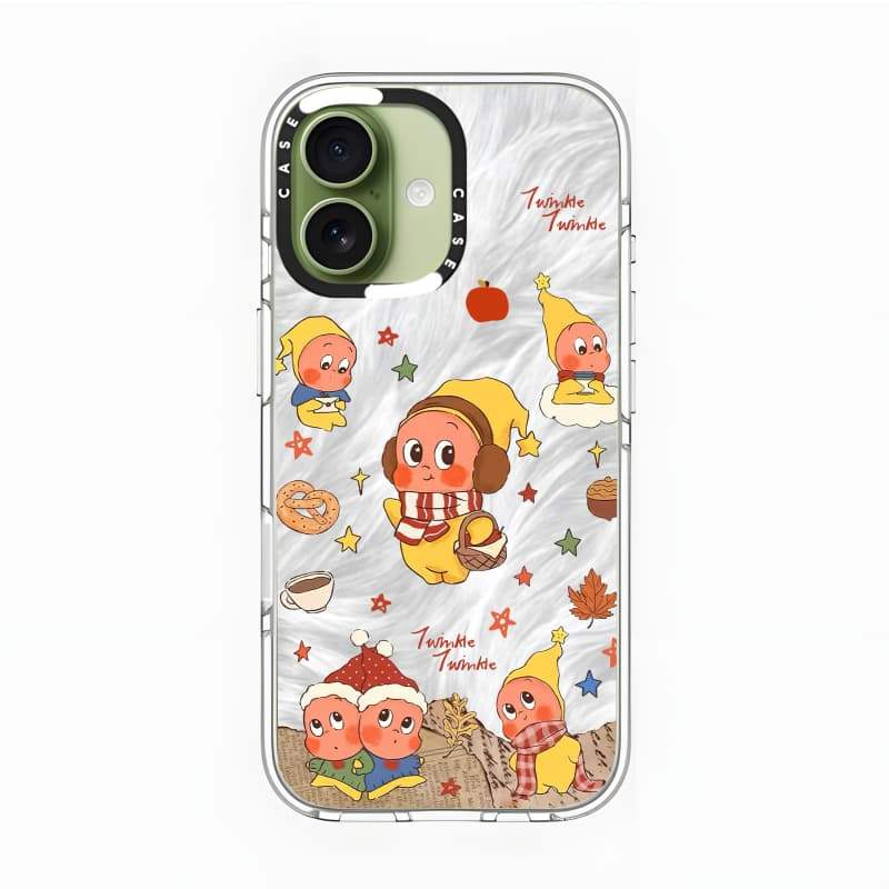 CASECASE X Twinkle Twinkle Case Impact Clear Magnetic Hút Case cho iPhone 17 / 16 / 15 / 14 / 13 Pro Max Air | Vỏ pha lê trong suốt có bao bì cao cấp