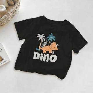 Áo thun ngắn tay in một mặt dễ thương dành cho bé trai, thoải mái và đa năng cho các hoạt động ngoài trời.