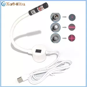 XOITU USB Đèn định vị Laser đỏ Cắt đèn hồng ngoại có đế từ tính Dòng DC5V / Phụ kiện chéo VN