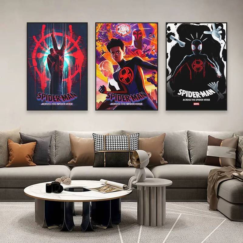 Disney 2023 Poster Phim Người Nhện Qua Nhện Câu Kinh Động Lực In Phim Canvas Tranh Trang Trí Phòng Ngủ Nhà