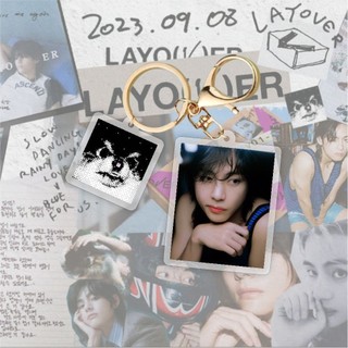Phụ Kiện Móc Khóa Mặt acrylic Hình kpop v solo album Mới