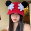Tai Mickey Mũ Bóng Chày Chơi Vịt Mũ Chống Nắng Bé Gái Y2k Xu Hướng Thời Trang Mỏ Vịt Mũ