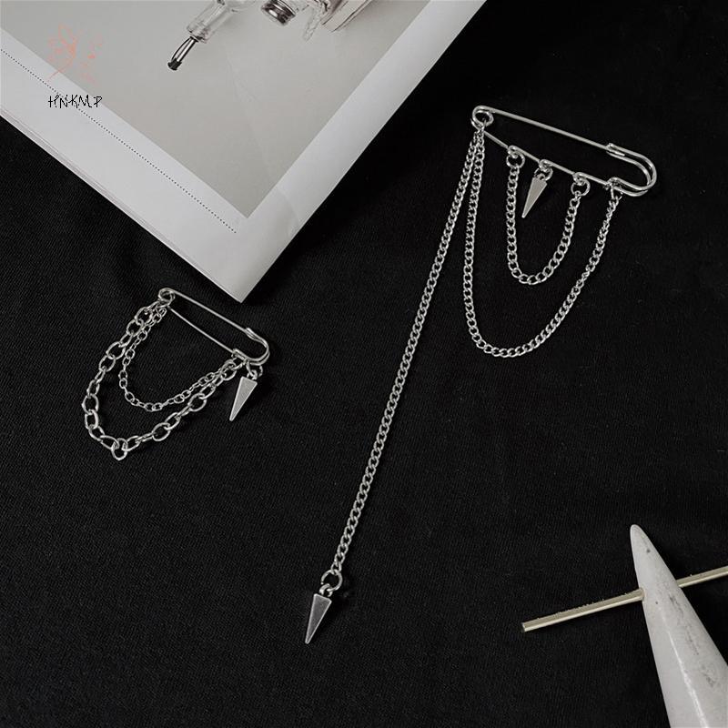 HNKMP Dark sel Mặt Dây Chuyền Thổ Cẩm Dành Cho Nam Nữ Vintage Trâm Cài Punk Stay Gothic Bông Tai Kẹp Dạo Phố Trang Sức.