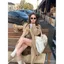 CAFEORxx Siêu Tình Yêu! Vẽ tay! Ba lô thời trang Casual Love Puppy Messenger Bag Canvas