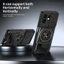 Armor Xoay Ống Kính Trượt Funda Cho Itel A100C 4G Ốp Lưng Vòng Từ Tính Cho Itel A100C 4G Ốp Lưng Điện Thoại Chân Đế Có Thể Gập Lại