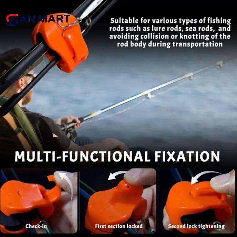 AN.MART Mới 2-8 Chiếc Di Động Cần Câu Cá Giá Đỡ Cần Câu Fixer Treo Tường Cực Câu Dây Kẹp Đa Năng Cần Giá Đỡ Dụng Cụ VN