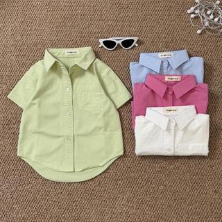 A993-[tomnaukids] Áo sơ mi cộc tay cho bé mặc hè cực xinh - Size 9-36Kg