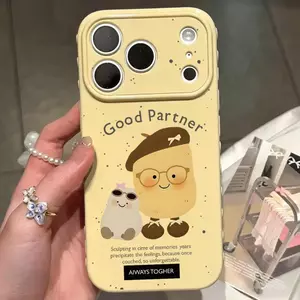 Đối tác khoai tây Đối với iPhone 1715 Case 16P Mới 1413 Soft Case 12xs Dễ thương