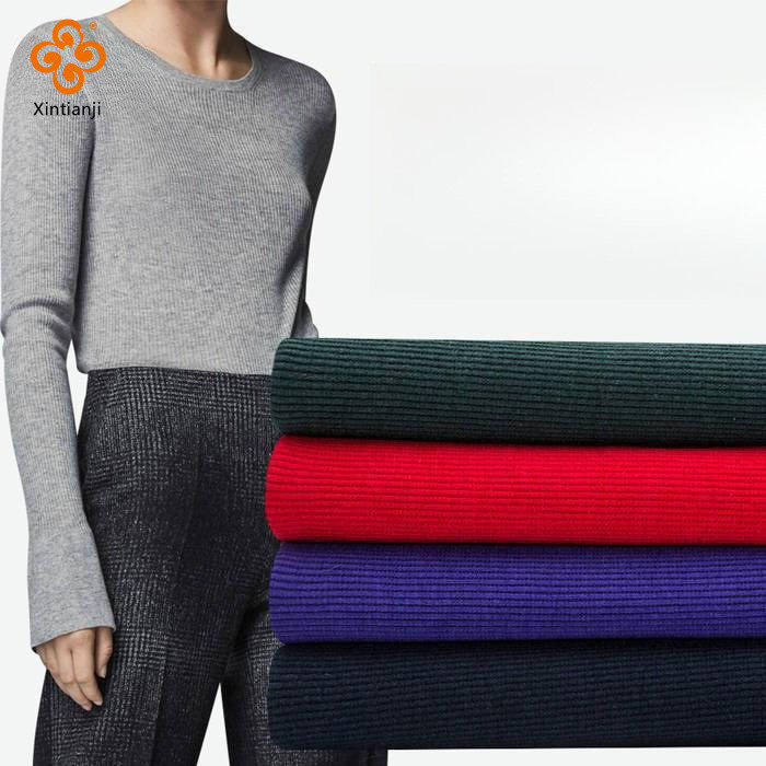 Màu Nguyên Chất Kain DIY Cotton Co Giãn Lycra Ribbing Vải Tự Làm Vải Co Giãn Cho Còng 50x120cm K302876