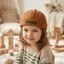 CATMALLER88 Mũ không vành cho bé, Bông chống nắng cho trẻ em Melon Beanie, Hip Hop Thời trang thêu chữ thoáng khí Mũ chống nắng có thể điều chỉnh cho trẻ sơ sinh bé trai bé gái