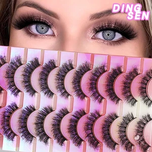 10 Cặp Lông Mi Giả Wispy Lông Tơ Có Thể Tái Sử Dụng - Lông Mi Toàn Dải Cho Tiệc Cưới
