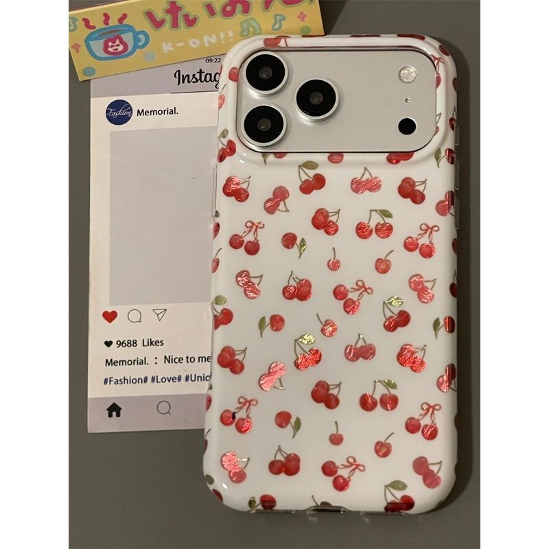 Gilt Atmosphere Cherry Thích hợp cho Ốp điện thoại iPhone17promax 16pro Apple 15 / 14 / 1312 / 11