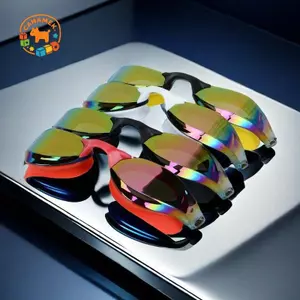 CANAMEK Kính Bơi Mạ Điện Chuyên Nghiệp Chống Sương Mù Chống Tia UV Thiết Kế Chống Rò Rỉ Cho Bể Bơi Mở Nước Và Thể Dục Bơi CSF