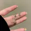 PNPIA- 1 Đôi Bông Tai Zircon Không Xuyên Cho Nữ Thời Trang Sáng Bóng Món Quà Trang Sức Lý Tưởng Để Sử Dụng Hàng Ngày Và Tiệc