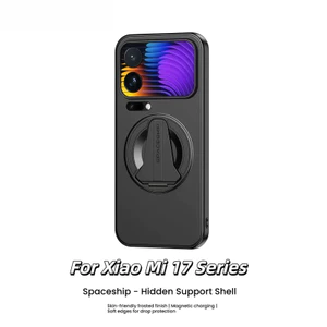 Ốp điện thoại từ tính siêu mỏng mờ cho Xiao Mi 17 pro Max Đế chống rơi Tương thích với Xiao Mi 17 pro