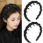 Mới 1PC Thanh Lịch Màu Đen Phong Cách Tòa Án Băng Đô Vintage Kim Cương Giả Tóc Nữ